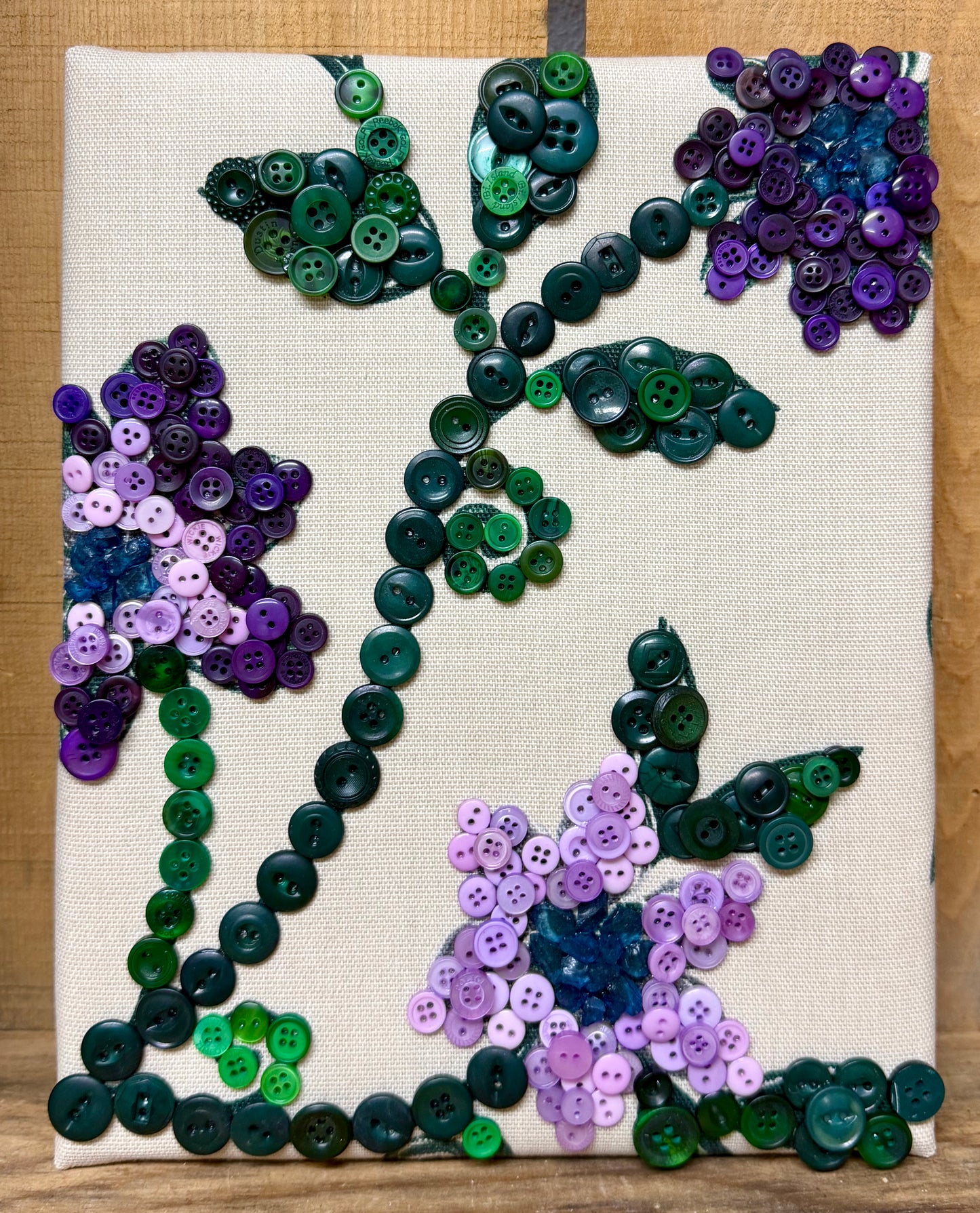 Button Flowers Purple