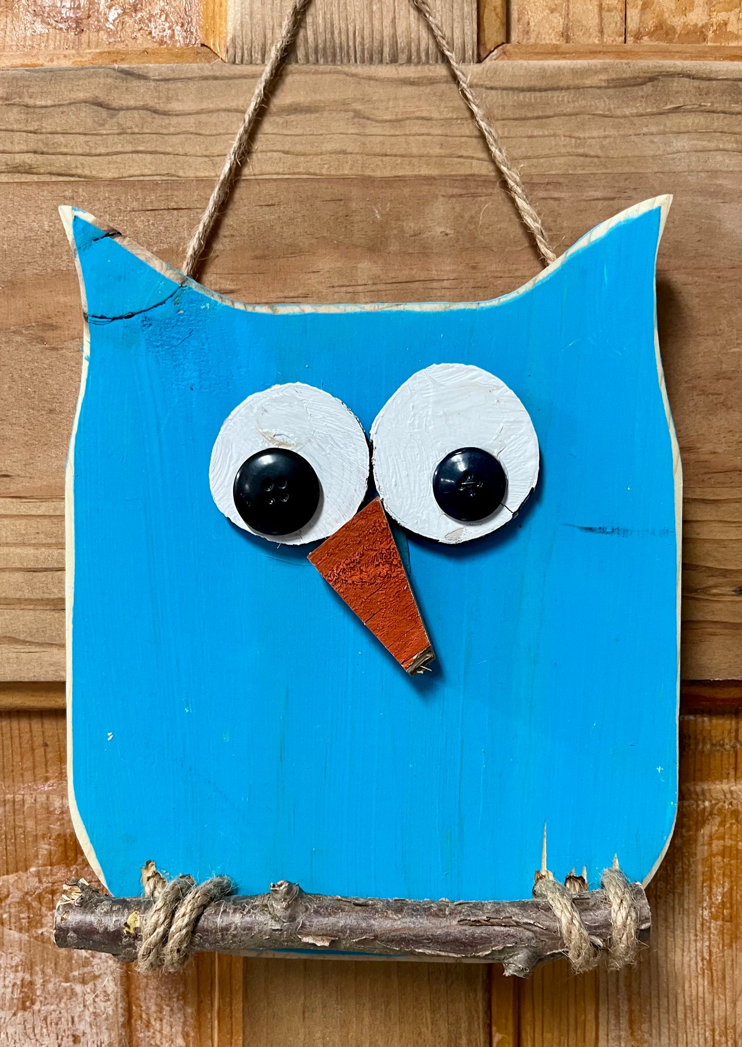 Wood Owl - Blue