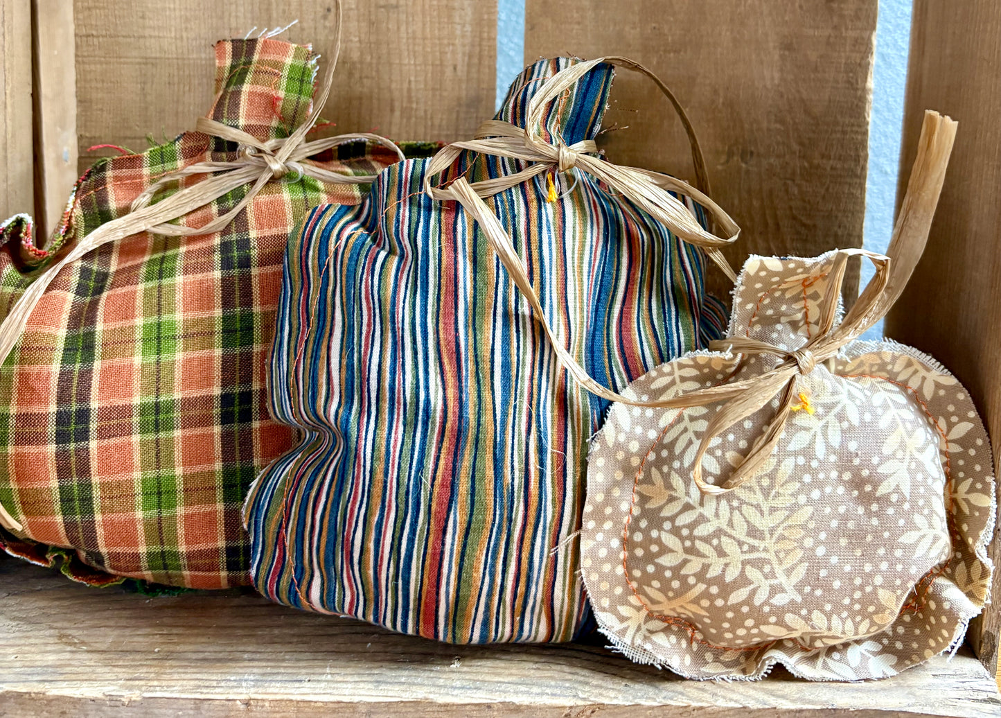 Fabric Country Pumpkins