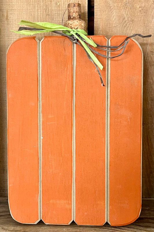 Wood Panel Pumpkin Small