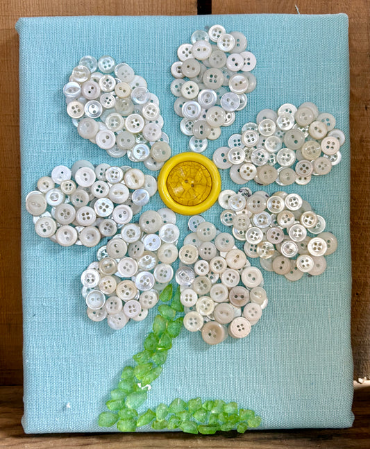 Button Daisy with Rocks
