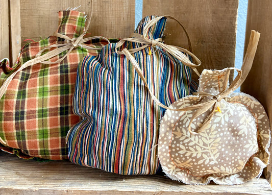 Fabric Country Pumpkins