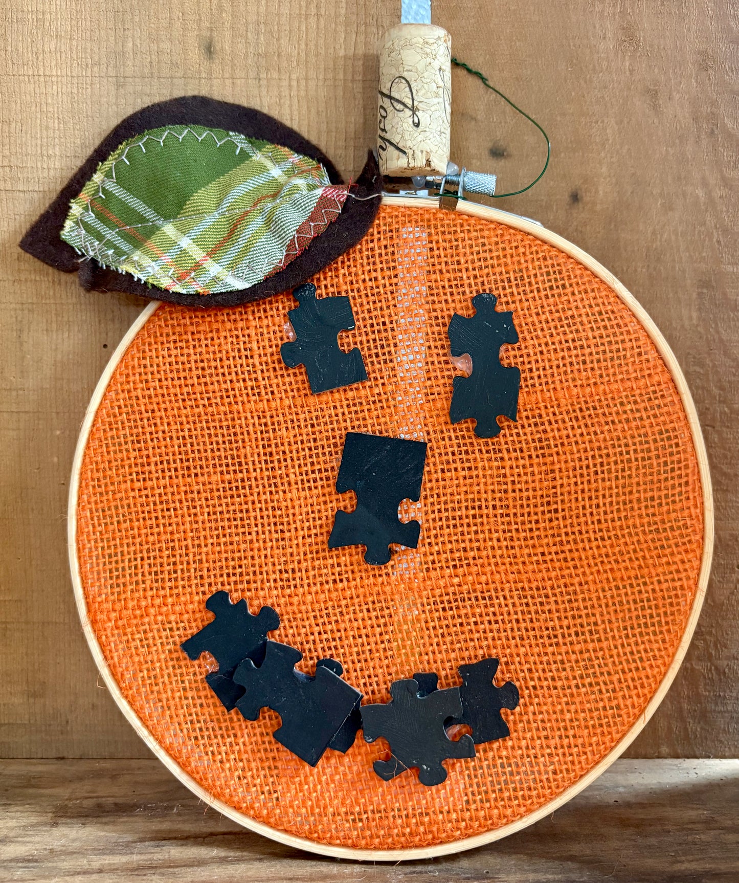 Wood Hoop Pumpkin Medium