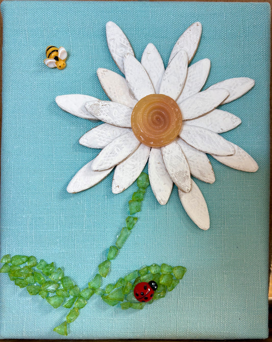 Daisy with Wood