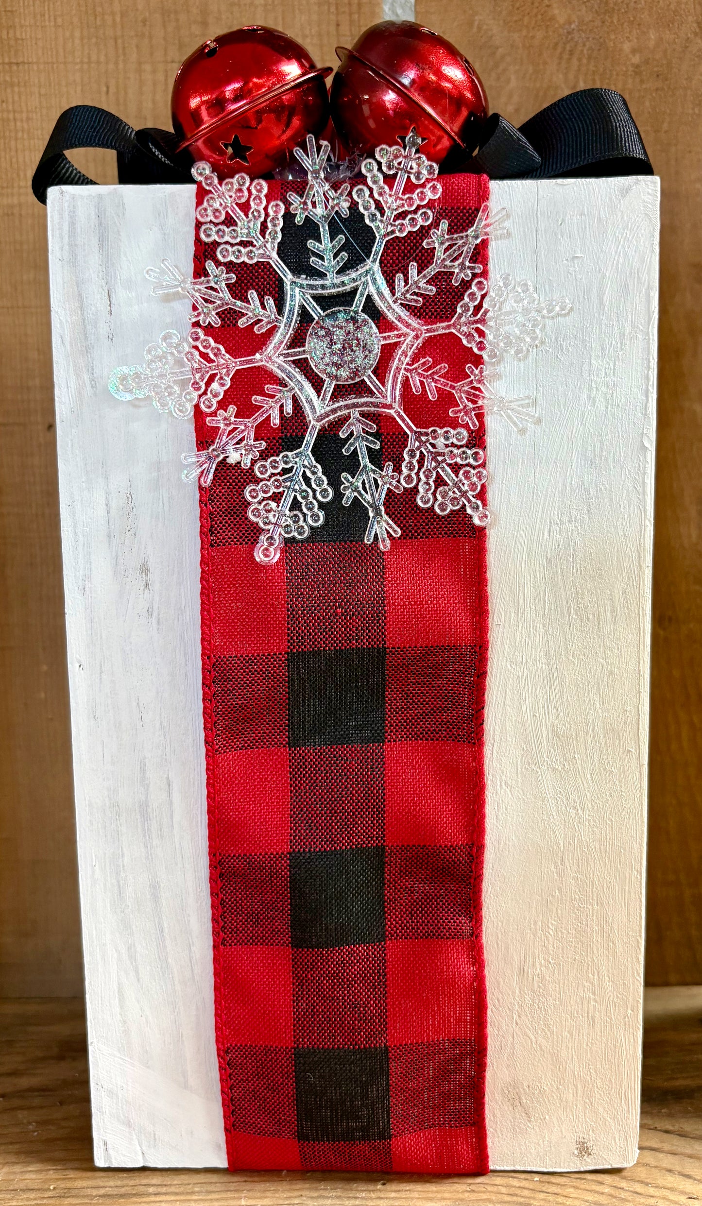 Present Red and Black Plaid