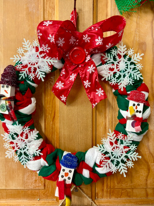 Snowman Wreath