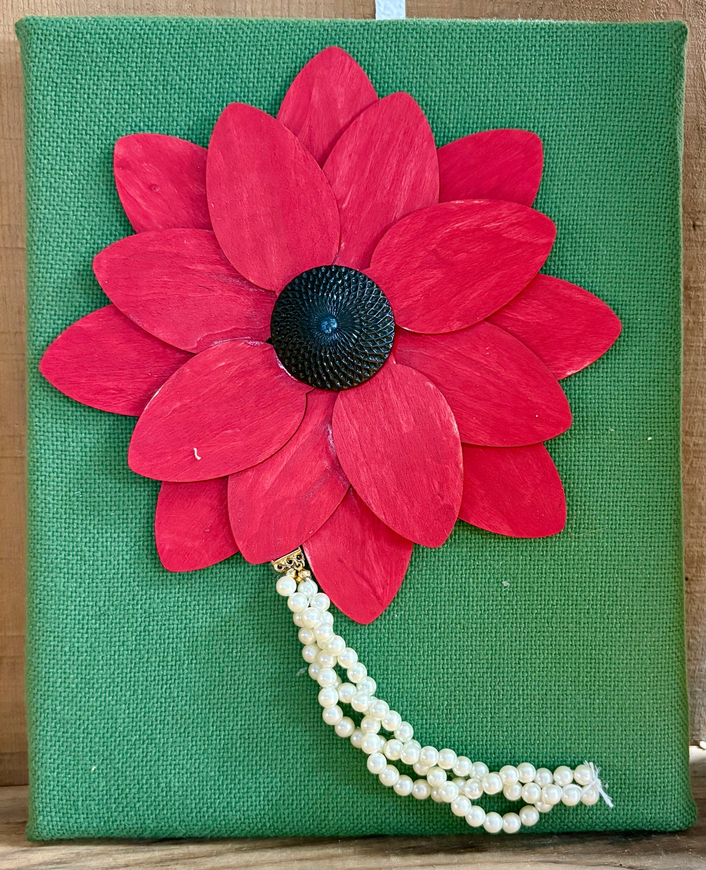 Wood Red Flower