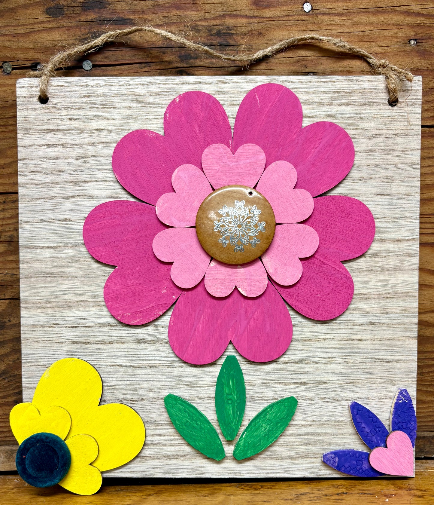 Wood Pink Flower