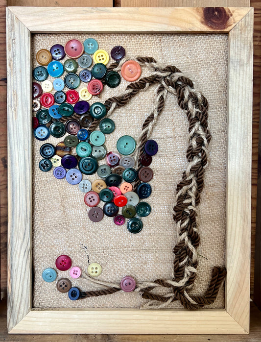 Button Twine Leaning Tree