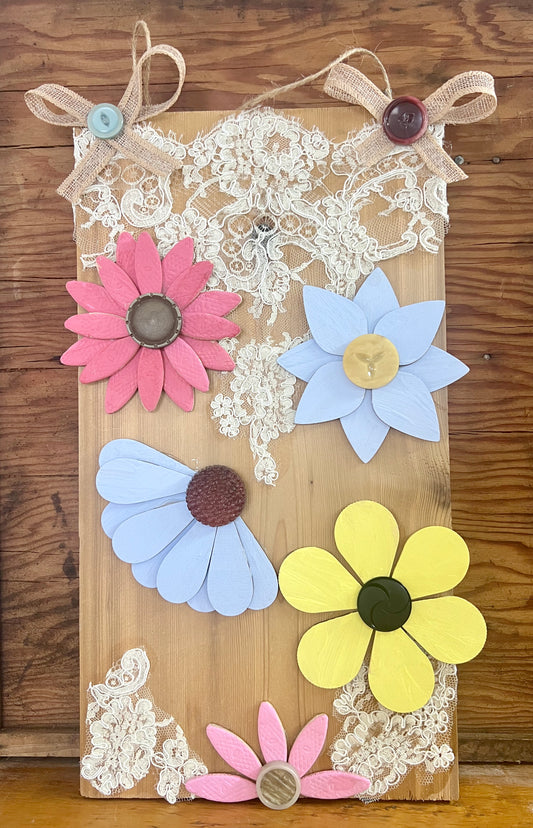 Wood Lace Flowers