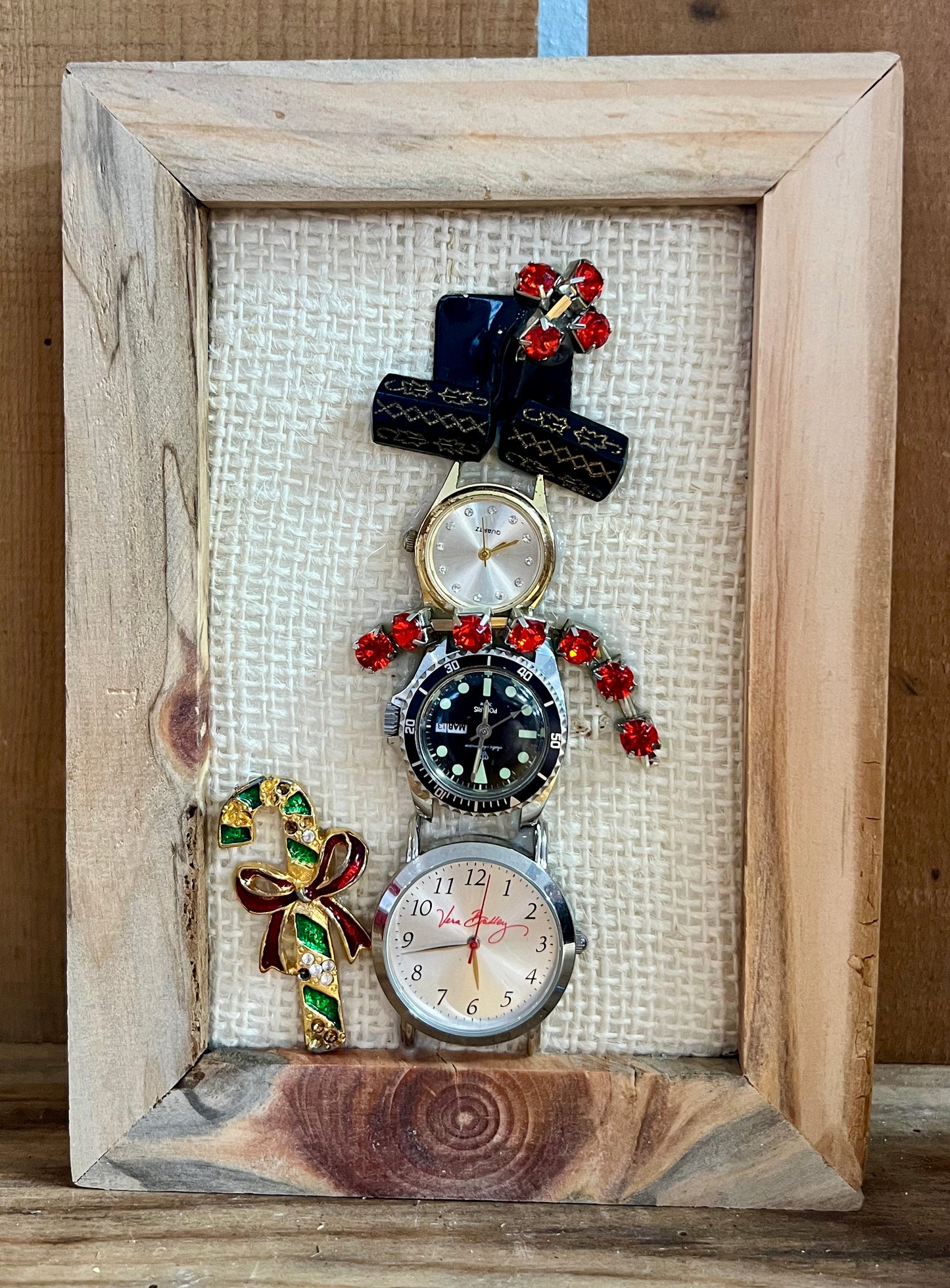 Snowman Watch w/Candy Cane