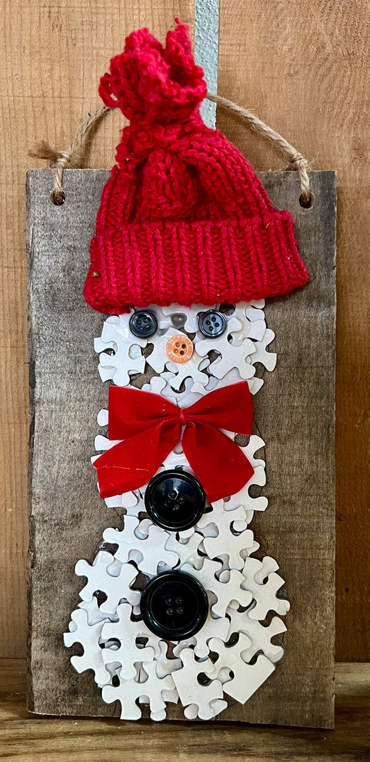 Snowman Puzzle Pieces
