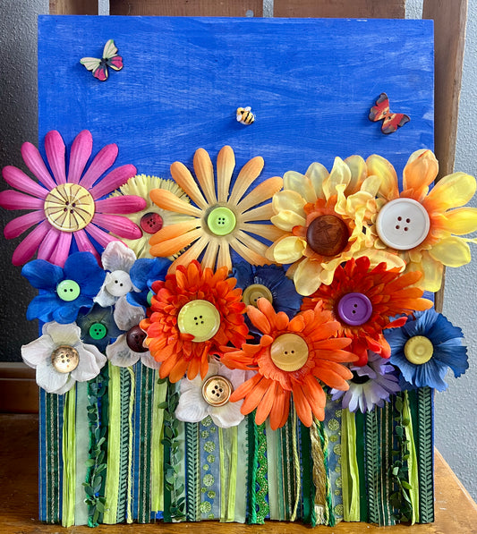 Flowers with Button Centers
