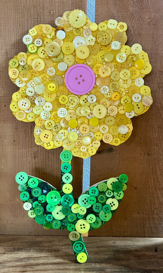 Button Yellow Flower