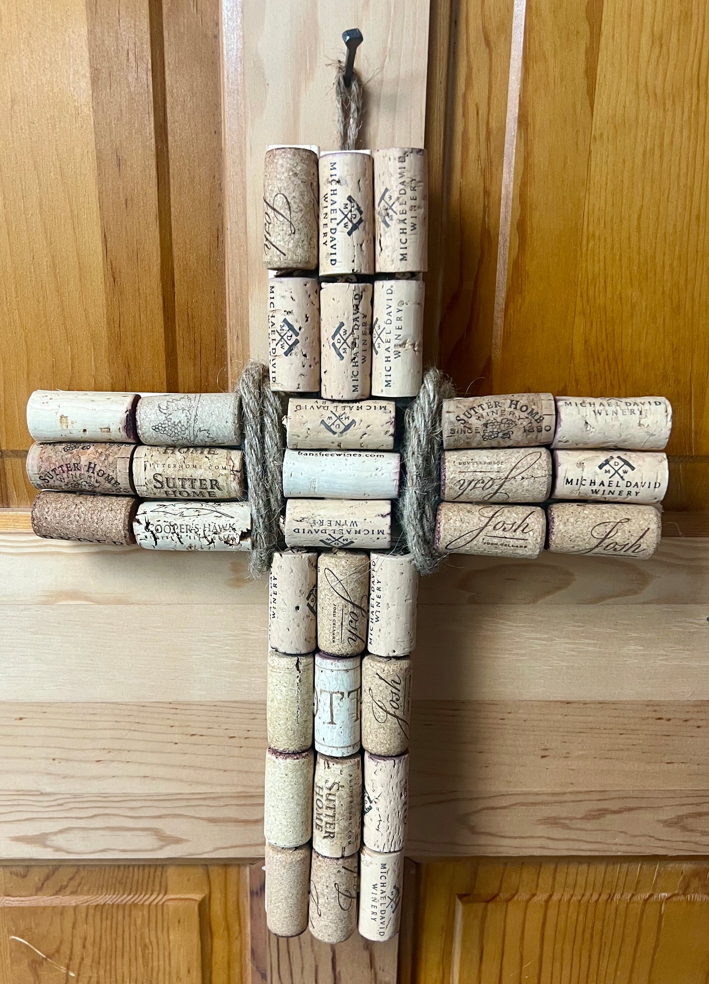 Cork Cross with Twine